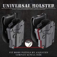 RH OWB Holster for Most Compact & Full Size (Over 200) Pistols Index Finger Rele